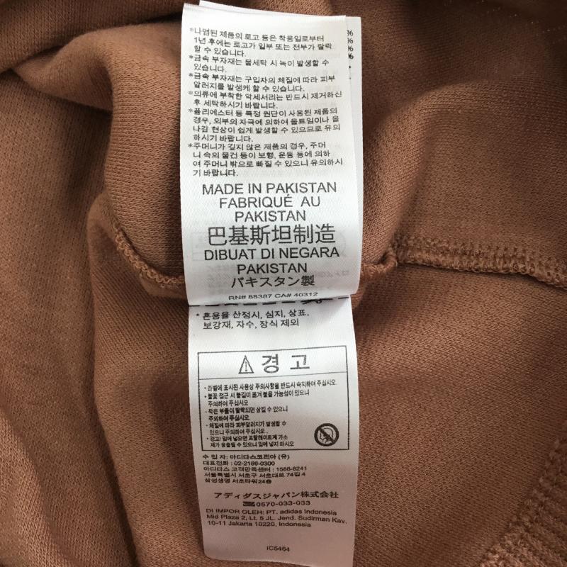 アディダス adidas Tシャツ 半袖 S ロゴ、文字 桃 / ピンク / X ベージュ / ベージュ / レディース USED 古着 中古 10128108