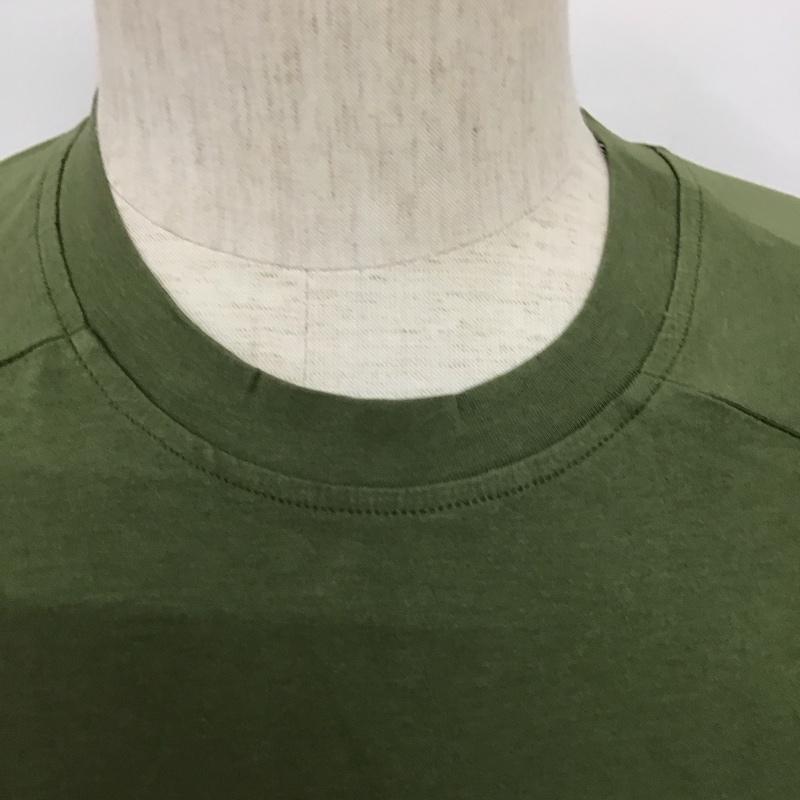ホグロフス HAGLOFS Tシャツ 半袖 半袖カットソー プリントTシャツ クルーネックカットソー スポーツウェア S プリント カーキ / カーキ / メンズ USED 古着 中古 10106817