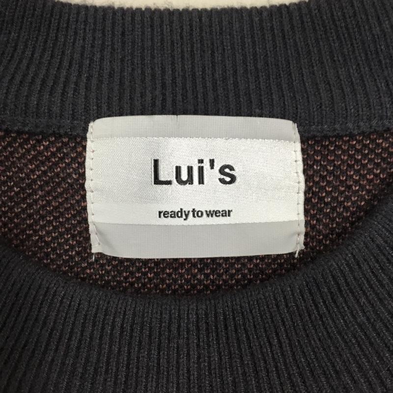 ルイス Lui s ニット、セーター 長袖 長袖ニットカットソー ニット セーター クルーネックニット FREE プリント マルチカラー / マルチカラー / メンズ USED 古着 中古 10108294
