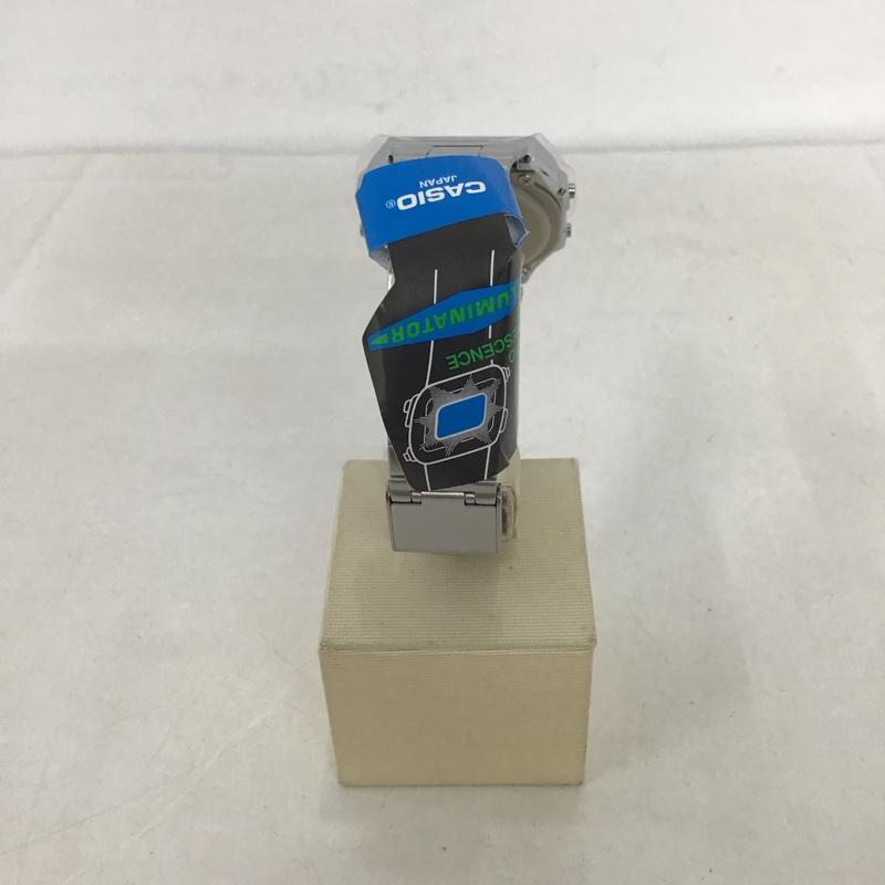 カシオ CASIO 腕時計 デジタル A168WE 迷彩 箱有 ロゴ、文字 銀 / シルバー / メンズ USED 古着 中古 10134454