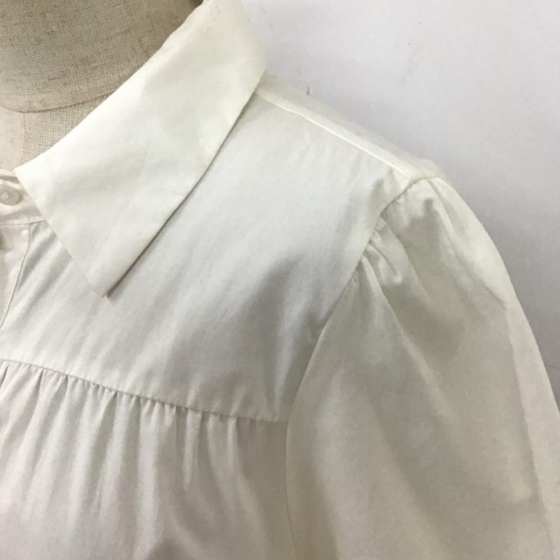 ザラ ZARA ワンピース ひざ丈スカート 7901 903 250 半袖 ティアード シャツワンピース M 無地 白 / ホワイト / レディース USED 古着 中古 10116774