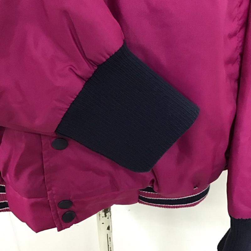 ロデオクラウンズ Rodeo Crowns ジャケット、上着 ジャンパー、ブルゾン 420bsk30-0120 18SS リメイクビッグジャンパー ラグラン FREE ロゴ、文字 マゼンタ / マゼンタ / レディース USED 古着 中古 10119064