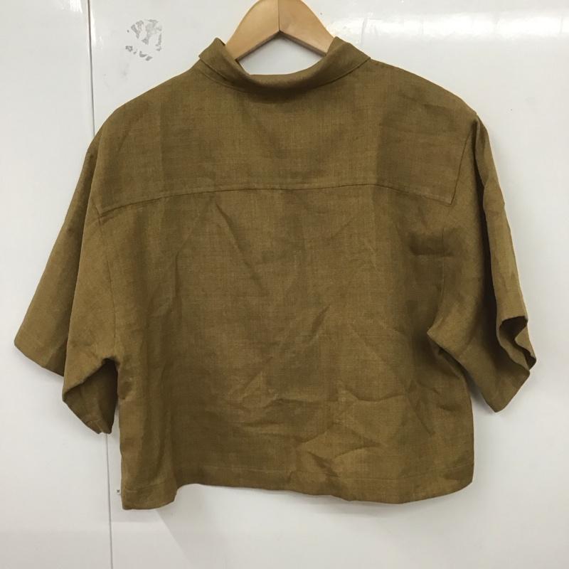 ローリーズファーム LOWRYS FARM シャツ、ブラウス 半袖 FREE 無地 茶 / ブラウン / レディース USED 古着 中古 10129282