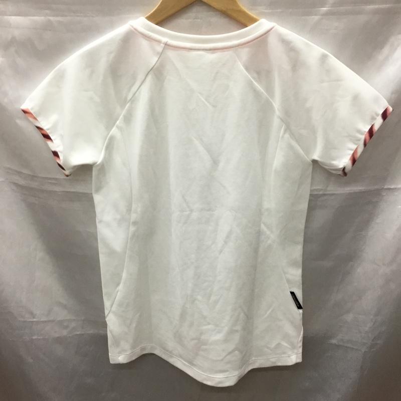 アディダス adidas カットソー 半袖 半袖カットソー プリントTシャツ クルーネックカットソー スポーツウェア S ロゴ、文字 白 / ホワイト / レディース USED 古着 中古 10113333