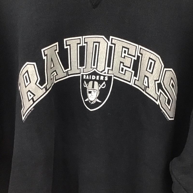 リー Lee トレーナー 長袖 長袖トレーナー スウェット クルーネック プルオーバー 90s raiders XXL ロゴ、文字 紺 / ネイビー / メンズ USED 古着 中古 10129866