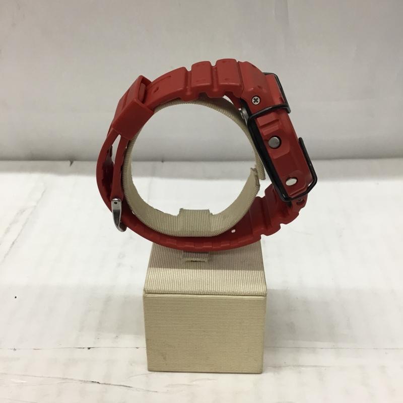 ジーショック G-SHOCK 腕時計 デジタル DW-5600P スクエア ロゴ、文字 赤 / レッド / メンズ USED 古着 中古 10106396
