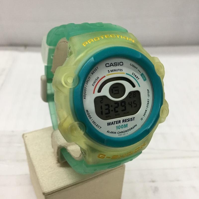 ジーショック G-SHOCK 腕時計 デジタル DW-610 スケルトン ロゴ、文字 薄緑 / ライトグリーン / レディース USED 古着 中古 10106374