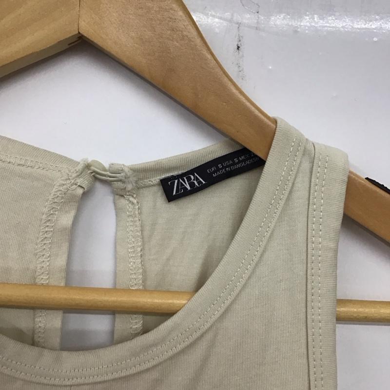 ザラ ZARA ワンピース・ドレス・オールインワン ワンピース・ドレス・オールインワン オールインワン ノースリーブ ワイドパンツ S 無地 アイボリー / アイボリー / レディース USED 古着 中古 10134130