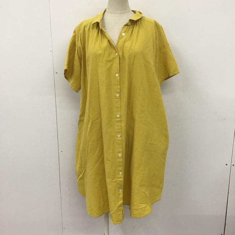サマンサモスモス Samansa Mos2 チュニック 半袖 1708305 シャツワンピース FREE 無地 マスタード / マスタード / レディース USED 古着 中古 10109059