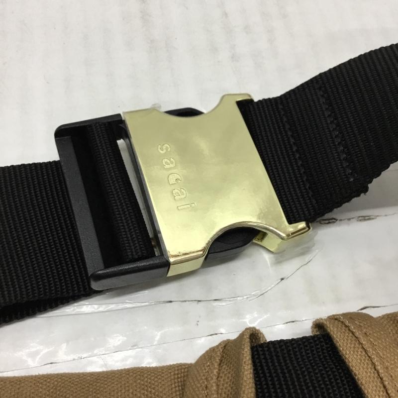 サカイ Sacai ウエストバッグ ウエストバッグ 23-0559S Carhartt WIP Pocket Bag AW23 ロゴ、文字 ベージュ / ベージュ / X 黒 / ブラック / メンズ USED 古着 中古 10120565