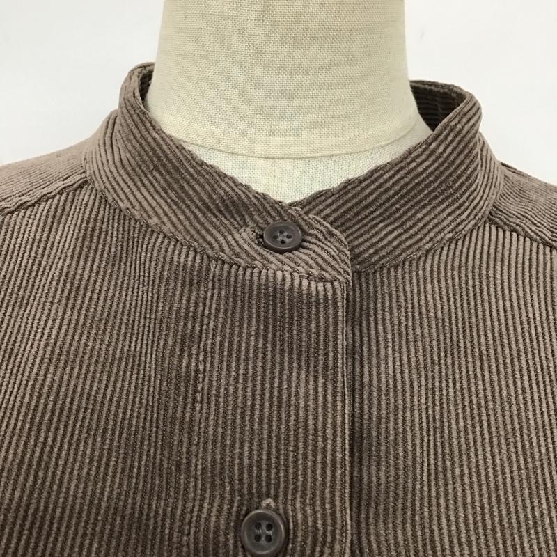 アイテムズ アーバンリサーチ ITEMS URBAN RESEARCH シャツ、ブラウス 長袖 it06-23n005 コーディロイビッグシャツ FREE 無地 茶 / ブラウン / レディース USED 古着 中古 10121331