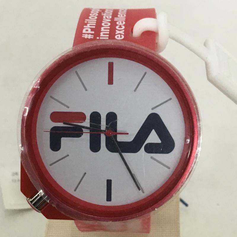 フィラ FILA 腕時計 アナログ(クォーツ式) 38-199-010 箱有 ロゴ、文字 赤 / レッド / メンズ USED 古着 中古 10134959