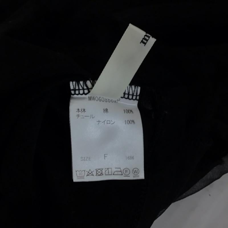 ミスティウーマン mysty woman カットソー 半袖 MW060866MP チュール FREE 無地 黒 / ブラック /  レディース USED 古着 中古 10109531