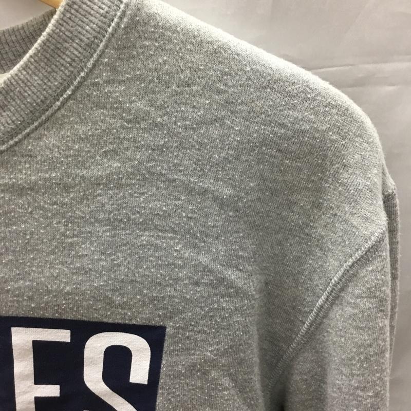 ディッキーズ Dickies トレーナー 長袖 7474-3743 スウェット 裏起毛 L ロゴ、文字 灰 / グレー /  メンズ USED 古着 中古 10118976
