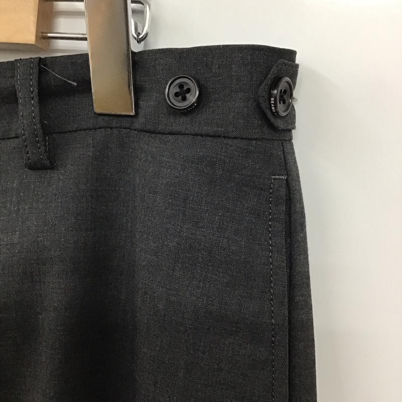 ビームス BEAMS パンツ スラックス スラックスパンツ ワイドパンツ センタータックパンツ L 無地 灰 / グレー / メンズ USED 古着 中古 10131483