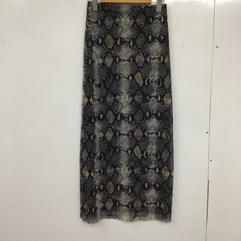 ザラ ZARA スカート ロングスカート S ヘビ柄 マルチカラー / マルチカラー / レディース USED 古着 中古 10136821