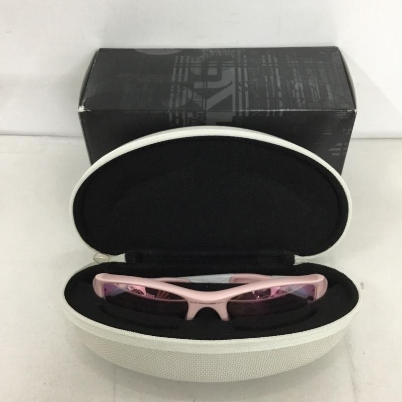 オークリー OAKLEY めがね・サングラス サングラス 03-886J FLAK JACKET スポーツサングラス ミラーレンズ 箱有 ロゴ、文字 桃 / ピンク / X 白 / ホワイト / メンズ USED 古着 中古 10129387