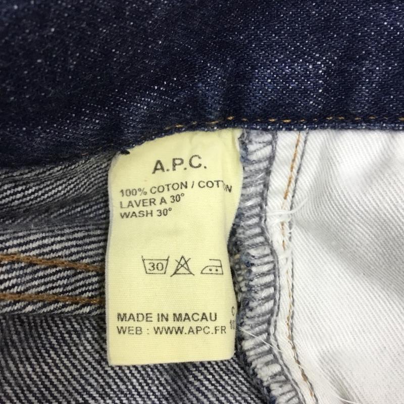 アーペーセー A.P.C. パンツ デニム、ジーンズ デニムパンツ ストレートパンツ ワイドパンツ カジュアルパンツ 32インチ 無地 インディゴ / インディゴ / メンズ USED 古着 中古 10112317