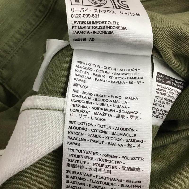 リーバイス Levi s シャツ、ブラウス 長袖 67708-0000 ワークシャツ ミリタリーシャツ S 無地 カーキ / カーキ / メンズ USED 古着 中古 10139611