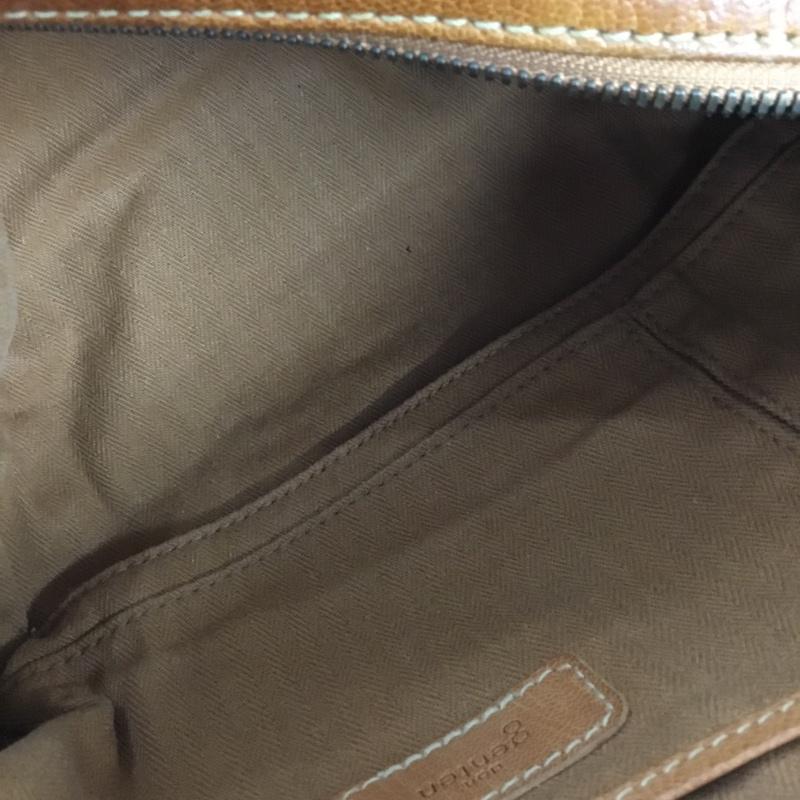 ゲンテン genten ウエストバッグ ウエストバッグ レザー ボディバッグ ロゴ、文字 茶 / ブラウン / メンズ USED 古着 中古 10128325