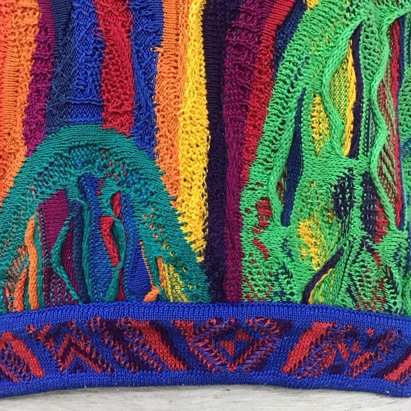 クージ COOGI ニット、セーター 長袖 長袖 総柄 マルチカラー / マルチカラー / メンズ USED 古着 中古 10110803