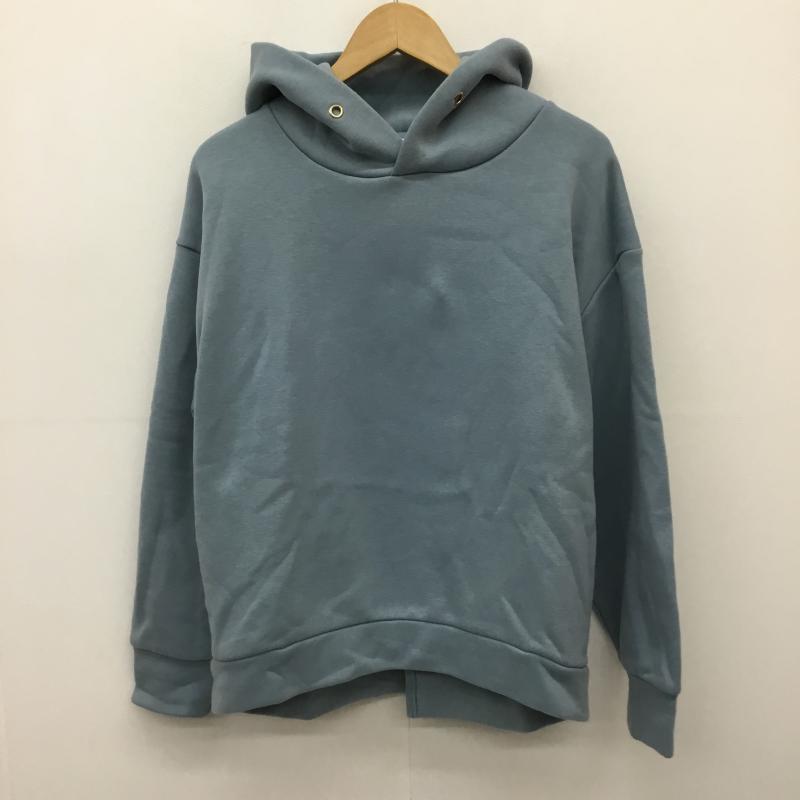 グローバルワーク GLOBAL WORK パーカー 長袖 M 無地 青 / ブルー / レディース USED 古着 中古 10138266