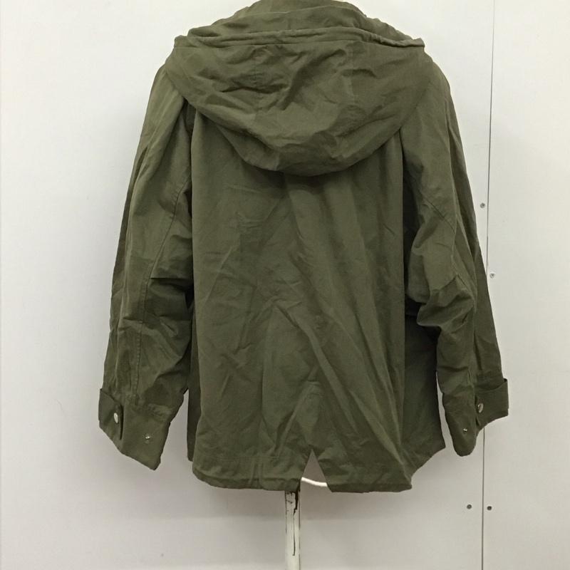 ザラウーマン ZARA WOMAN ジャケット、上着 ジャケット、ブレザー ジップアップジャケット フード付きジャケット アウター ミリタリー S 無地 カーキ / カーキ / レディース USED 古着 中古 10125245