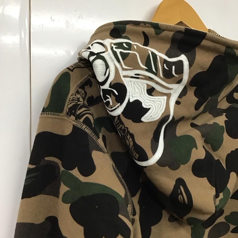 アーサスベイプ URSUS BAPE パーカー 長袖 ジップアップ XL 総柄 マルチカラー / マルチカラー / メンズ USED 古着 中古 10131227