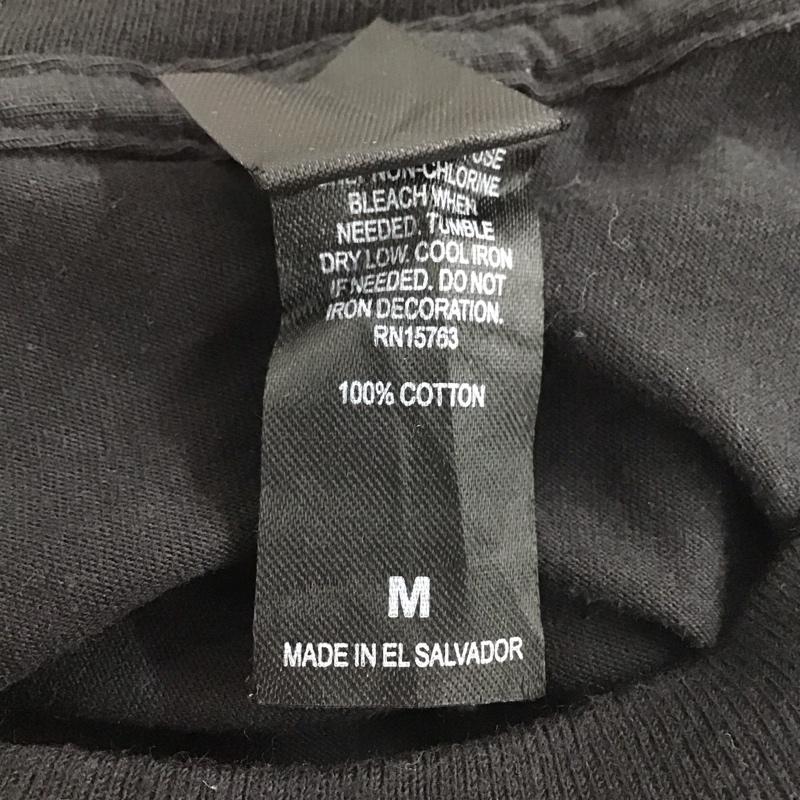 ヘインズ HANES Tシャツ 半袖 半袖カットソー プリントTシャツ クルーネックカットソー M プリント 黒 / ブラック / メンズ USED 古着 中古 10138608