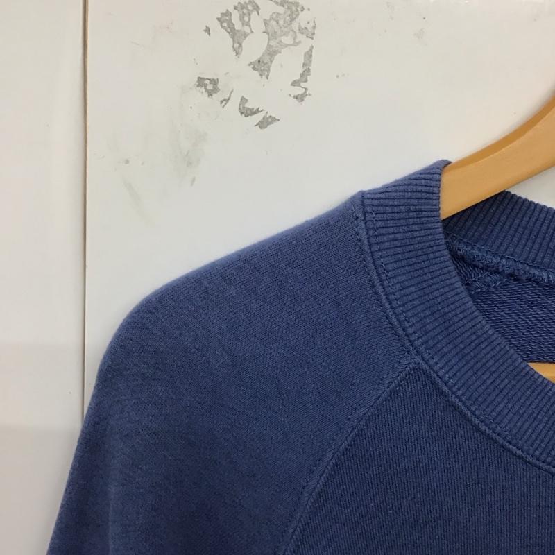 ジーナシス JEANASIS トレーナー 長袖 長袖トレーナー スウェット クルーネック プルオーバー FREE 無地 青 / ブルー / レディース USED 古着 中古 10129775