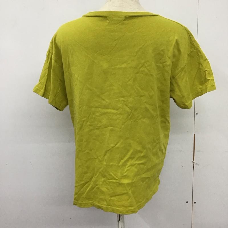 サマンサモスモス Samansa Mos2 Tシャツ 半袖 半袖カットソー プリントTシャツ クルーネックカットソー FREE ロゴ、文字 黄 / イエロー / レディース USED 古着 中古 10125179