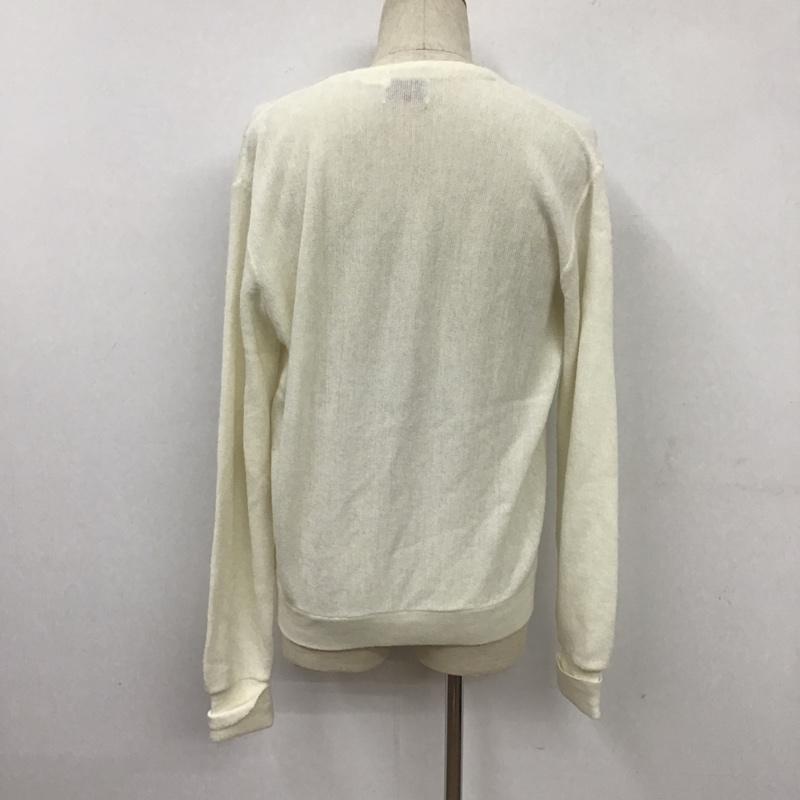 ラコステ LACOSTE カーディガン 長袖 M 無地 白 / ホワイト / メンズ USED 古着 中古 10105687