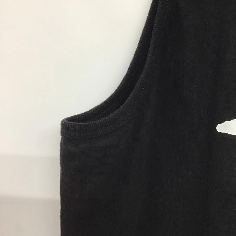 ステューシー STUSSY タンクトップ タンクトップ タンクトップ ノースリーブカットソー クルーネック XL ロゴ、文字 黒 / ブラック / メンズ USED 古着 中古 10128660