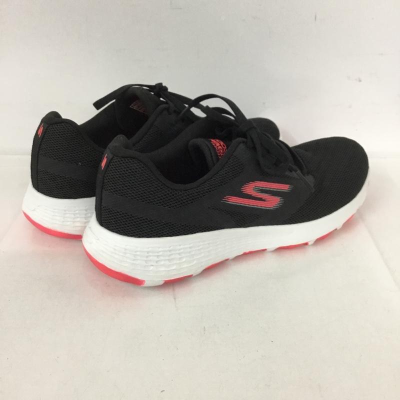 スケッチャーズ SKECHERS スニーカー スニーカー 15651 BKHP GO WALK COOL 22.5cm 箱有 22.5cm ロゴ、文字 黒 / ブラック / X 白 / ホワイト / X 桃 / ピンク / レディース USED 古着 中古 10128142