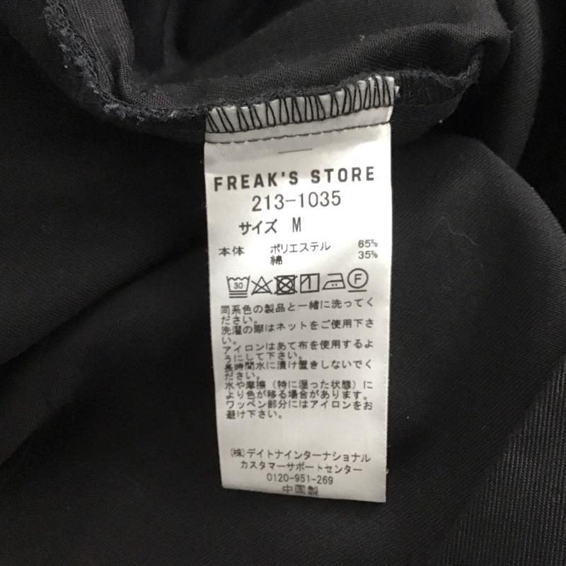 フリークスストア FREAK S STORE シャツ、ブラウス 長袖 長袖シャツ ポケットシャツ カラーシャツ M ロゴ、文字 黒 / ブラック / メンズ USED 古着 中古 10133071