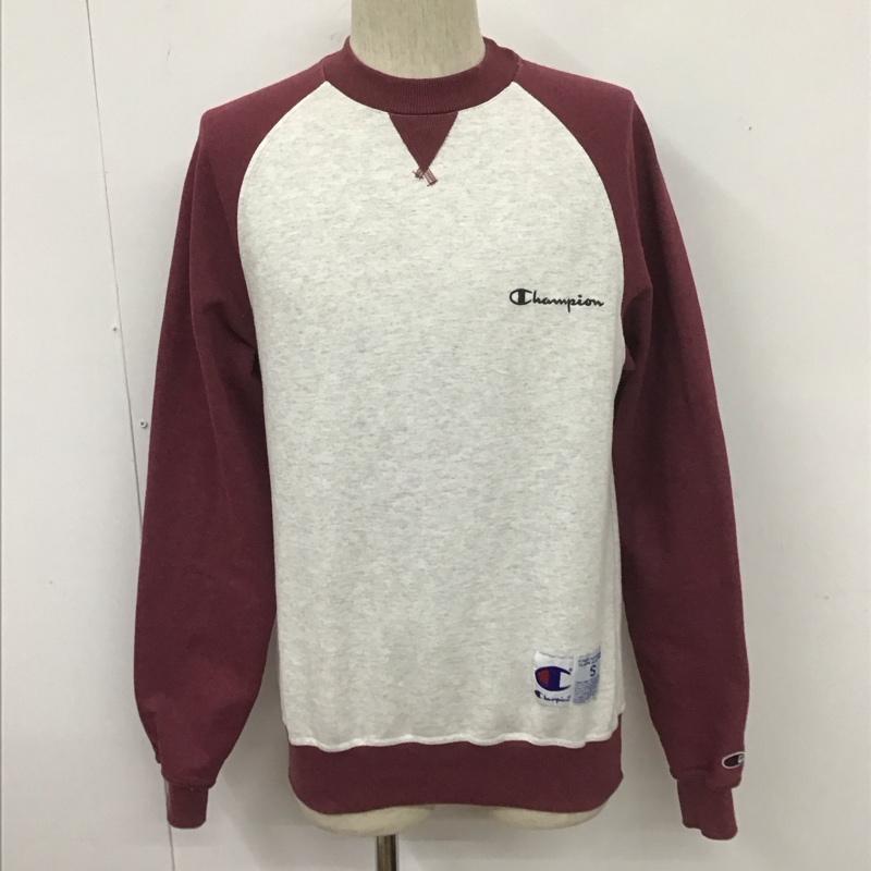 チャンピオン Champion トレーナー 長袖 L 無地 灰 / グレー / X 紫 / パープル / メンズ USED 古着 中古 10107835