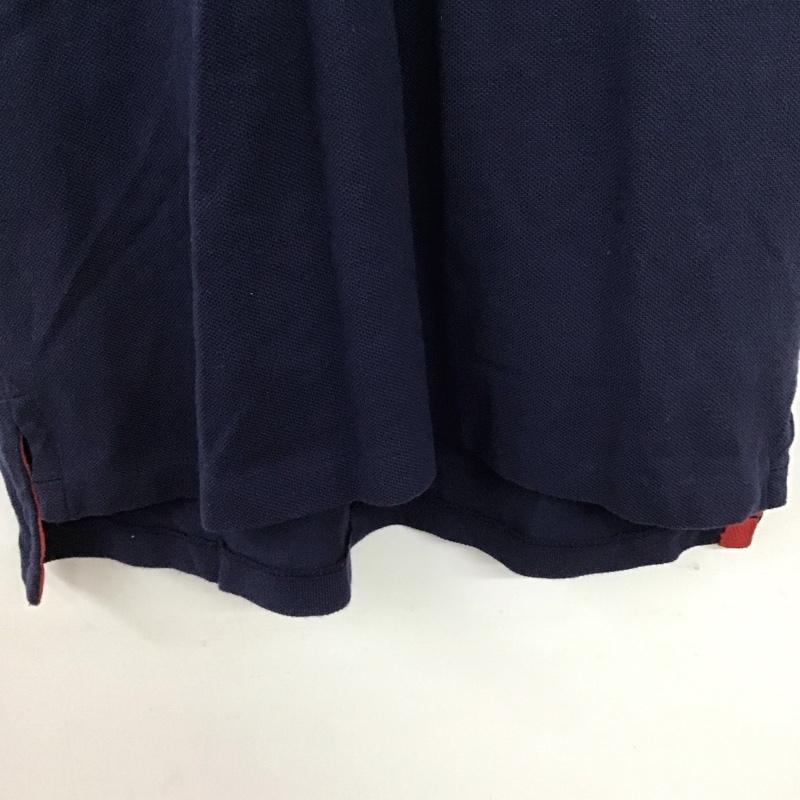 ポロバイラルフローレン Polo by RALPH LAUREN ポロシャツ 半袖 半袖ポロシャツ 半袖カットソー カラーシャツ L ロゴ、文字 紺 / ネイビー / メンズ USED 古着 中古 10132670