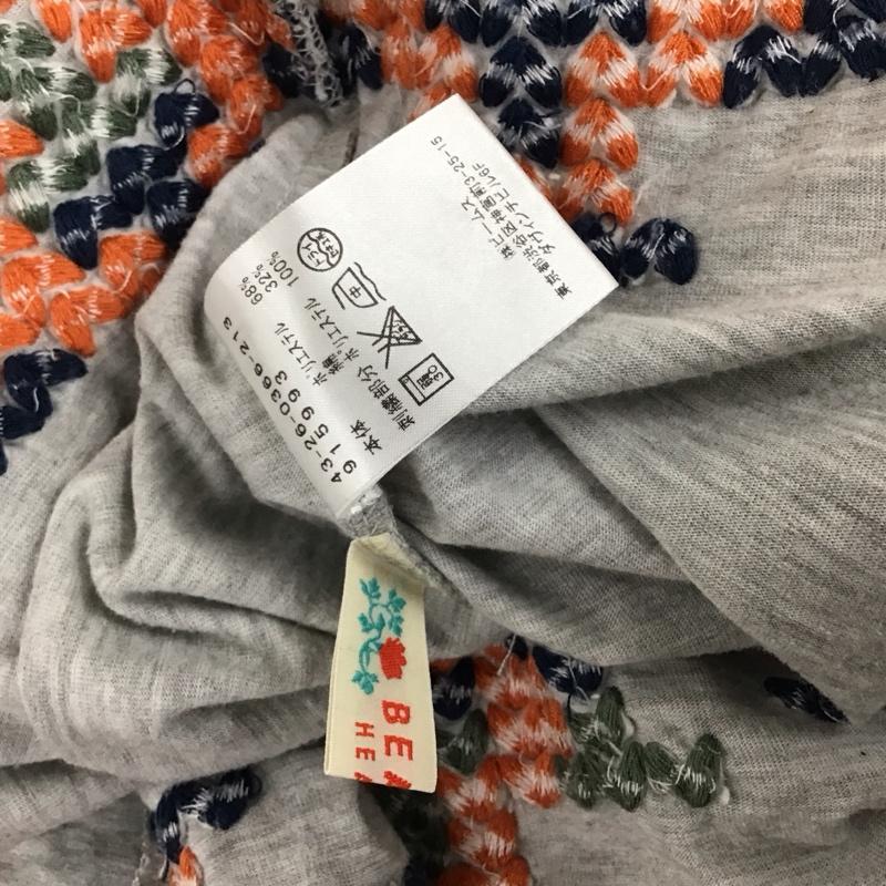 ビームス ハート BEAMS HEART ワンピース ロングスカート 43-26-0366-213 キャミソールワンピース 刺繍 灰 / グレー / レディース USED 古着 中古 10115472