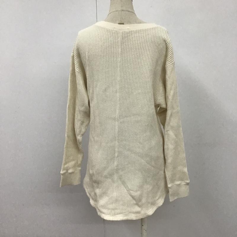 ニコアンド niko and... カットソー 長袖 ST85TC03AD ワッフル M 無地 オフホワイト / オフホワイト /  レディース USED 古着 中古 10107170