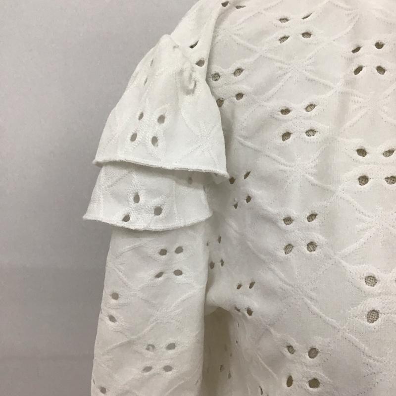 ザラ ZARA カットソー 半袖 5580 009 250 エンブロイダリー S 刺繍 白 / ホワイト /  レディース USED 古着 中古 10109078