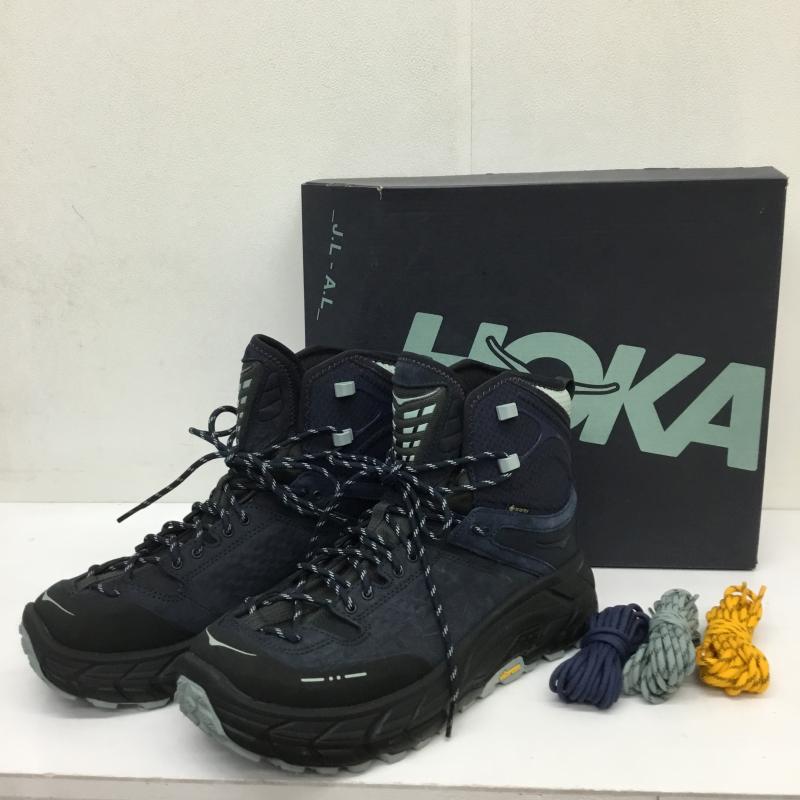 ホカオネオネ HOKA ONEONE アウトドアシューズ アウトドアシューズ 1144651 HOKA ONEONE HOKA X JLAL TOR ULTRA HI ホカ オネオネ ホカ X ジェイラル トゥール ウルトラ ハイ 27.5cm ロゴ、文字 黒 / ブラック / X 紺 / ネイビー / メンズ USED 古着 中古 10116033