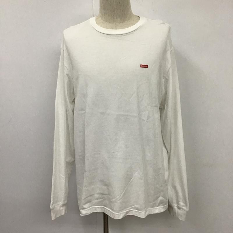 シュプリーム Supreme カットソー 長袖 ワンポイントBOXロゴ定番ロングtシャツ ロングスリーブT 長袖カットソー M ロゴ、文字 白 / ホワイト / メンズ USED 古着 中古 10105541