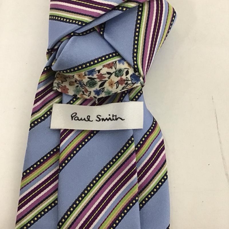 ポールスミス Paul Smith ネクタイ ネクタイ シルク ストライプ マルチカラー / マルチカラー / メンズ USED 古着 中古 10125661