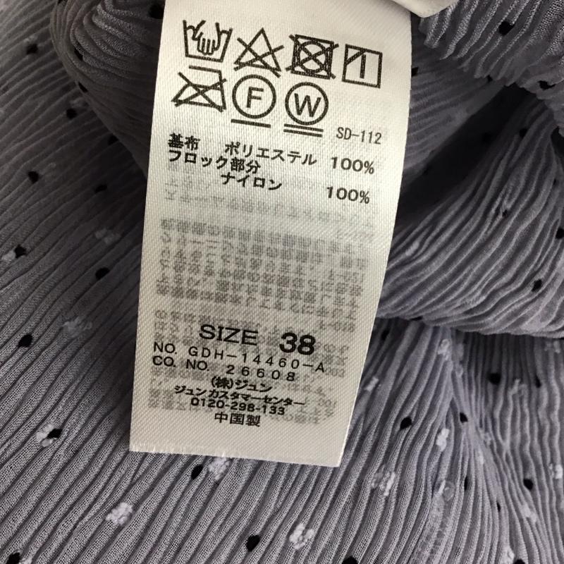 ロペピクニック ROPE PICNIC シャツ、ブラウス 半袖 GDH-14460-A ドットシアーブラウス 半袖ブラウス 38 ドット 灰 / グレー / レディース USED 古着 中古 10117404
