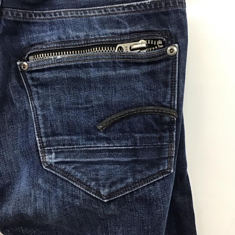 ジースターロゥ G-STAR RAW パンツ デニム、ジーンズ デニムパンツ スリムパンツ カジュアルパンツ 28インチ 無地 インディゴ / インディゴ / メンズ USED 古着 中古 10132240