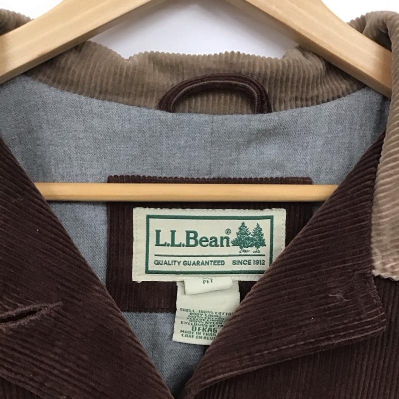 エルエルビーン L.L.Bean ジャケット、上着 ジャケット、ブレザー DFKA6 コーデュロイ 00s ハンティングジャケット XL 無地 ダークブラウン / ダークブラウン / X ベージュ / ベージュ / レディース USED 古着 中古 10107555