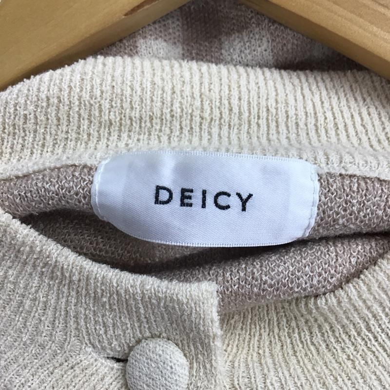 デイシー DEICY ワンピース ロングスカート 長袖ニットロングワンピース ウエスト切り替えワンピース ストレッチ FREE チェック マルチカラー / マルチカラー / レディース USED 古着 中古 10134188