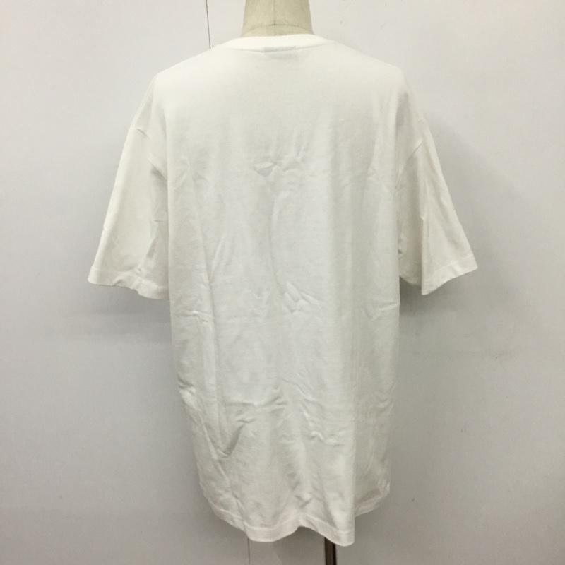 ラファイエット Lafayette Tシャツ 半袖 半袖カットソー プリントTシャツ クルーネックカットソー XL ロゴ、文字 白 / ホワイト /  メンズ USED 古着 中古 10110016