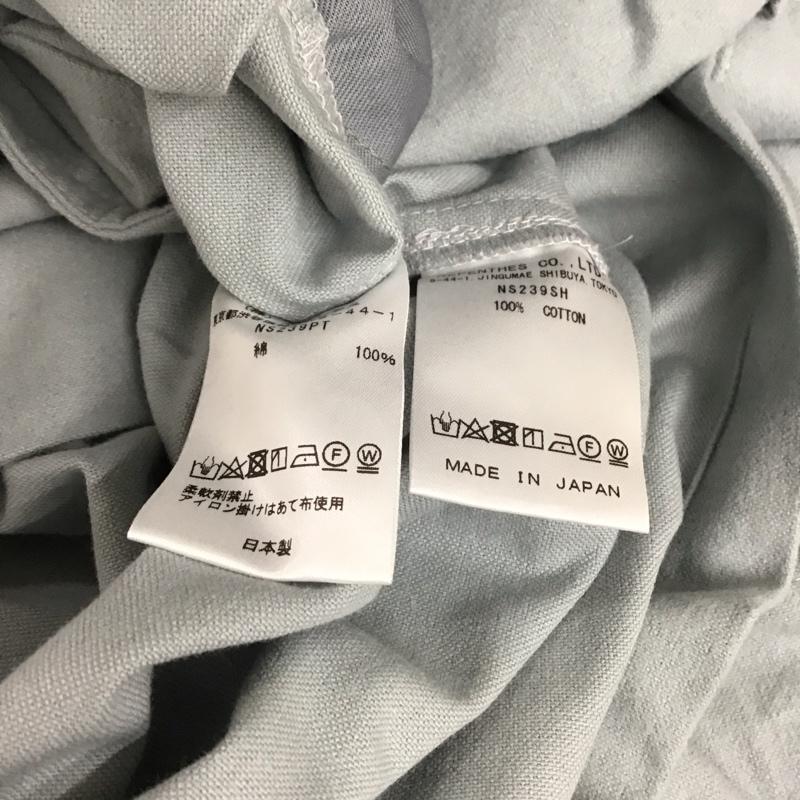 ニードルス Needles セットアップ セットアップ ノーカラーシャツ カジュアルパンツ 2点セット セットアップ XS ロゴ、文字 灰 / グレー / メンズ USED 古着 中古 10119425