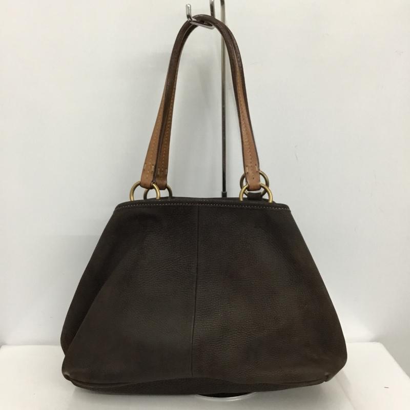 ミュウミュウ miu miu トートバッグ トートバッグ レザー ロゴ、文字 ダークブラウン / ダークブラウン / レディース USED 古着 中古 10129111